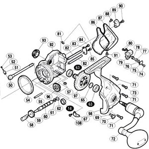 シマノ（SHIMANO） パーツ：02ツインパワー 6000PG ストッパーカム No50