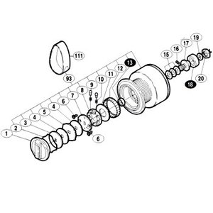 シマノ（SHIMANO） パーツ：02ツインパワー 4000PG スプールピン No9