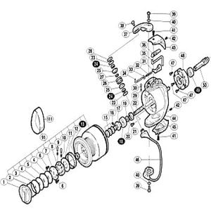 シマノ（SHIMANO） パーツ：02ツインパワー 5000HG スプールカップ No12