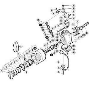 シマノ（SHIMANO） パーツ：02ツインパワー 5000PG スプールカップ No12