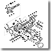 パーツ：02ツインパワー 8000HG クロスギヤ軸押サエボルト B No85