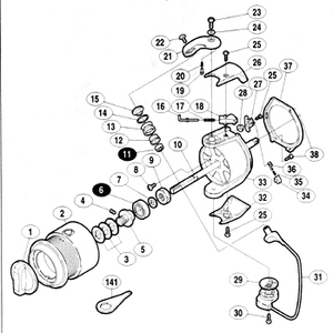 シマノ（SHIMANO） パーツ：00ツインパワー 1000MgS アームローラースペーサー No14