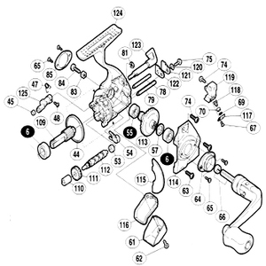 シマノ（SHIMANO） パーツ：00ツインパワー 2500MgS 摺動子座金 No57