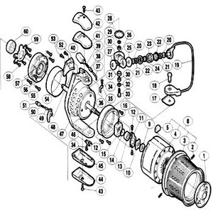 シマノ（SHIMANO） パーツ：スーパーエアロ チタン 左 アームカム No26