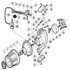 シマノ（SHIMANO） パーツ：02 スーパーエアロ XT-SS R 替スプール組 4号用 No2標凖仕様C