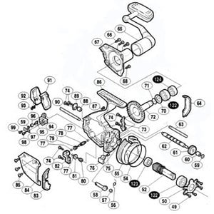 シマノ（SHIMANO） パーツ：02 スーパーエアロ XT-SS L ピニオンギヤ No52