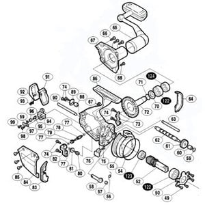 シマノ（SHIMANO） パーツ：02 スーパーエアロ XT-SS L ストッパーカムリング No57