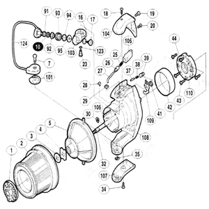 シマノ（SHIMANO） パーツ：スーパーエアロ XT R アームローラー用ベアリング No10