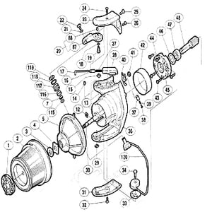 シマノ（SHIMANO） パーツ：スーパーエアロ EV ローラークラッチリング No42