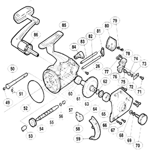 シマノ（SHIMANO） パーツ：スーパーエアロ EV 摺動子ガイド押サエシート No81