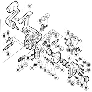 シマノ（SHIMANO） パーツ：95 スーパーエアロ 5000 歯付座金 外歯2 No73