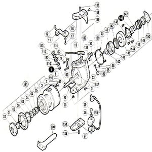 シマノ（SHIMANO） パーツ：BB-X 5000T EV 取付ケカム固定軸 No29