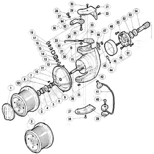 シマノ（SHIMANO） パーツ：97 パワーエアロ 10000 糸落チ防止カラー組 No10