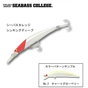 タックルハウス（TACKLE HOUSE） シーバスカレッジ シンキングディープ 70mm No.2 チャートグローベリー