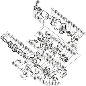 シマノ（SHIMANO） パーツ：01 電動丸 3000SP クラッチツメスライド台（部品No.047）