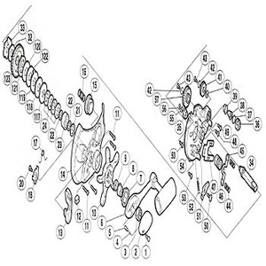 シマノ（SHIMANO） パーツ：98 電動丸 3000XH クラッチカム（部品No.018）