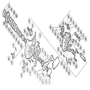 シマノ（SHIMANO） パーツ：電動丸 3000XH クロスギヤ伝達用ギヤ（A）用座金（部品No.040）