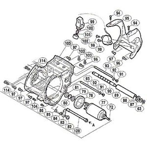 シマノ（SHIMANO） パーツ：04 電動丸 1000XT A-RB モータホルダーブッシュ（部品No.081）