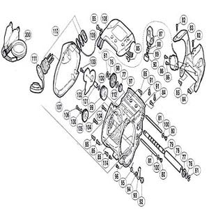 シマノ（SHIMANO） パーツ：04 電動丸 1000H A-RB 固定ボルト（部品No.091）