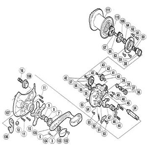 シマノ（SHIMANO） パーツ：97 電動丸 3000H スタードラグスペーサー（部品No.009）