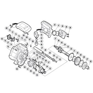 シマノ（SHIMANO） パーツ：00 小船SLS C1000 A-RB E形止メ輸3（部品No.037）