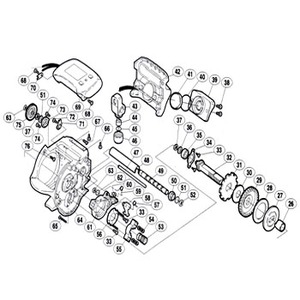 シマノ（SHIMANO） パーツ：00 小船SLS C1000 E形止メ輸3（部品No.037）