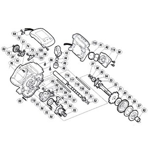 シマノ（SHIMANO） パーツ：00 小船SLS C2000 A-RB E形止メ輸4（部品No.052）