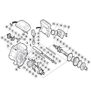 シマノ（SHIMANO） パーツ：00 小船SLS C2000 固定ボルト（A）（部品No.033）