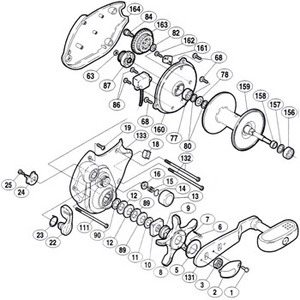 シマノ（SHIMANO） パーツ：00 小船SLS C3000 本体A固定ボルト（A）（部品No.019）