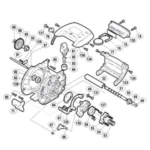 シマノ（SHIMANO） パーツ：98 SLS真鯛 1000 レベルワインドパイプ（部品No.052）