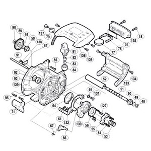 シマノ（SHIMANO） パーツ：98 SLS真鯛 1000 クラッチヨーク（部品No.055）