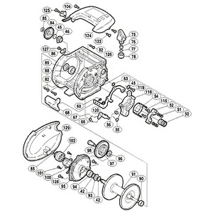 シマノ（SHIMANO） パーツ：98 SLS真鯛 3000 クラッチレバー（A）取付ケボルト（部品No.060）