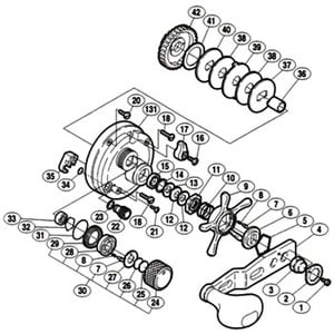 シマノ（SHIMANO） パーツ：04 コンクエスト 1000F A-RB サラバネ（8H）（部品No.013）