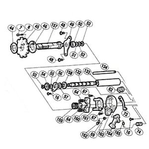 シマノ（SHIMANO） パーツ：04 コンクエスト 1001F A-RB メインギヤ軸固定板（部品No.049）