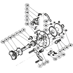 シマノ（SHIMANO） パーツ：カルカッタ 小船 401 メインギヤ座金（部品No.028）