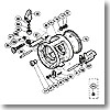 パーツ：カルカッタ 小船 401 レベルワインドパイプ（部品No.067）