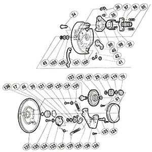 シマノ（SHIMANO） パーツ：カルカッタ 小船 1000 クラッチプレート（部品No.101）