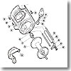 パーツ：DT SLS カルカッタ 3000 A-RB スプール軸当タリB（部品No.083）