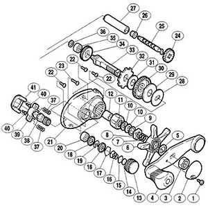 シマノ（SHIMANO） パーツ：03クイックファイヤー 小船 400XT A-RB ローラークラッチベアリング No.011