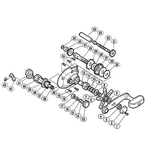 シマノ（SHIMANO） パーツ：クイックファイヤー 小船 400 メインギヤ座金（C）（部品No.010）