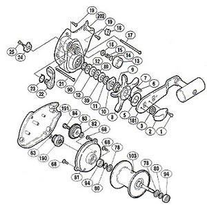 シマノ（SHIMANO） パーツ：00 スーパー小船 C800 A-RB E形止メ輪2.5（部品No.063）