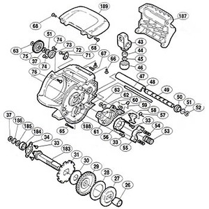 シマノ（SHIMANO） パーツ：00 スーパー小船 C800 E形止メ輪4（部品No.052）