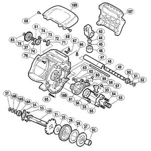 シマノ（SHIMANO） パーツ：00 スーパー小船 C1000 A-RB E形止メ輪3（部品No.037）