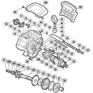 シマノ（SHIMANO） パーツ：00 スーパー小船 C1000 メインギヤ座金（D）（部品No.051）