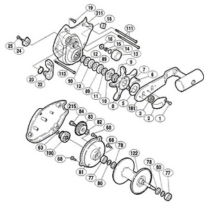 シマノ（SHIMANO） パーツ：00 スーパー小船 C2000 リテーナ固定ボルト（部品No.001）