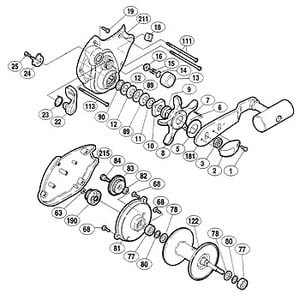 シマノ（SHIMANO） パーツ：00 スーパー小船 C2000 スプール防水座金（B）（部品No.078）