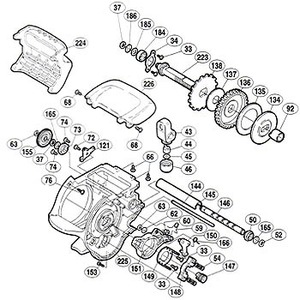 シマノ（SHIMANO） パーツ：00 スーパー小船 C3000 A-RB メインギヤ軸座金（A）（部品No.186）