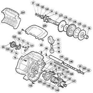 シマノ（SHIMANO） パーツ：00 スーパー小船 C3000 レベルワインド棒固定板ボルト（部品No.072）