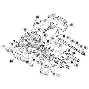 シマノ（SHIMANO） パーツ：97 スーパー小船 400 クラッチツメ（部品No.050）