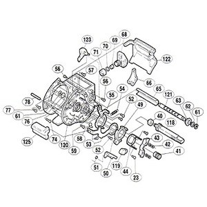 シマノ（SHIMANO） パーツ：97 スーパー小船 400 糸止メガイド固定ボルト（部品No.059）